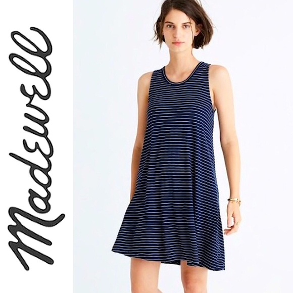 Madewell Dresses & Skirts - ❤️ Madewell Highpoint Tank Dress Chevron Stripe S